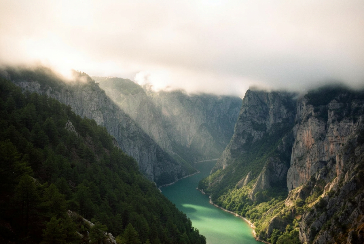 Canyons that teach patience.
